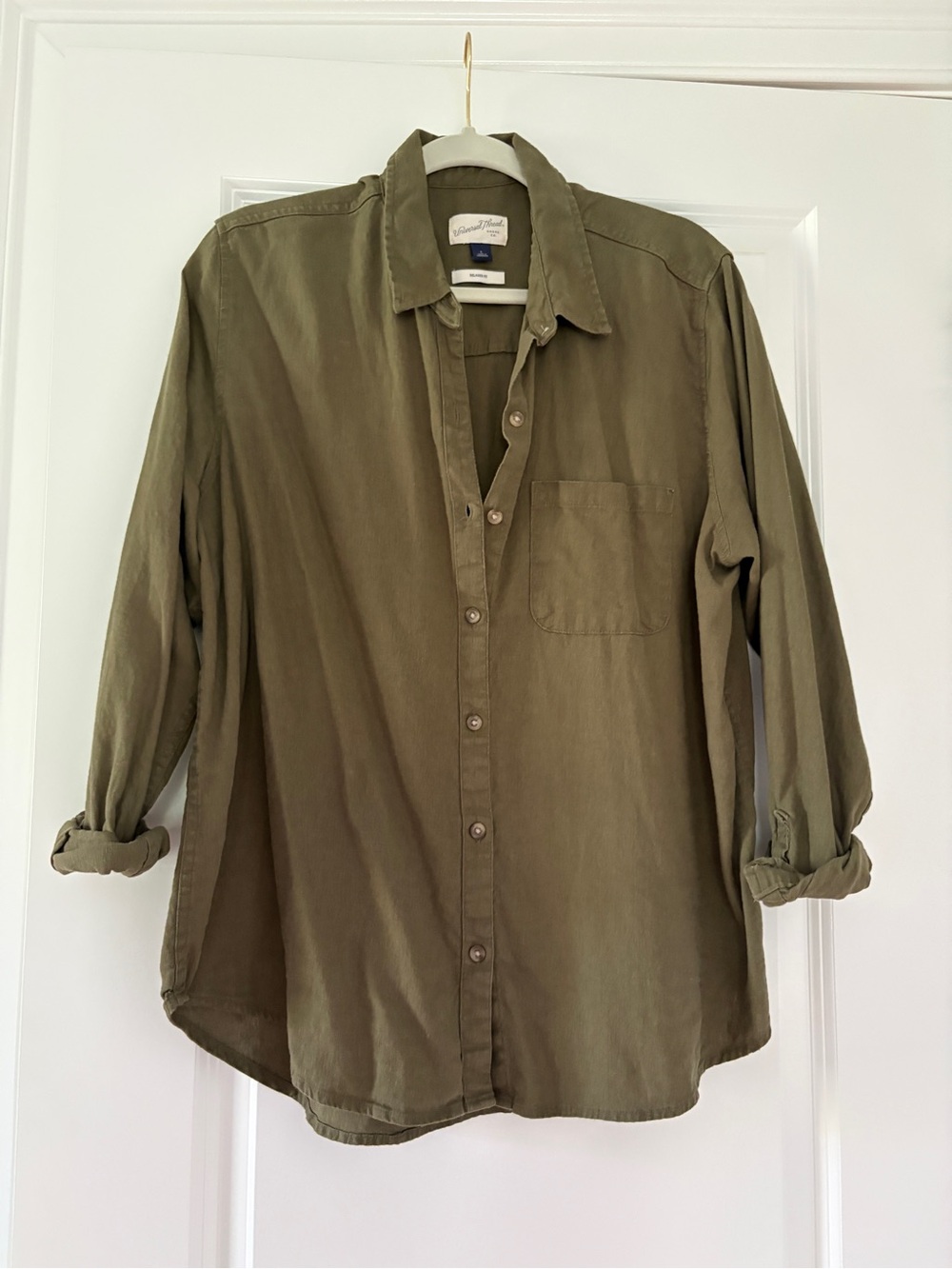 Universal Thread Olive Button-Down Workshirt